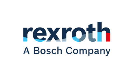 Logo von Rexroth mit dem Text "A Bosch Company" darunter.