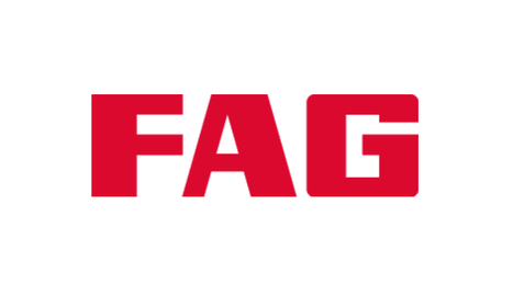 Rotes FAG-Logo auf weißem Hintergrund.