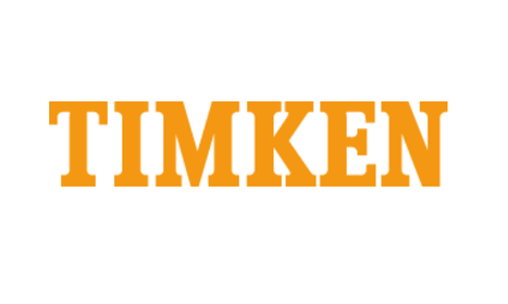 Das Bild zeigt das Wort "TIMKEN" in orangefarbenen Buchstaben auf weißem Hintergrund.