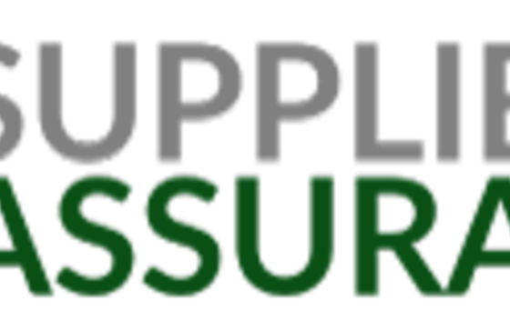 Logo von Supplier Assurance mit stilisierter Figur und Text.