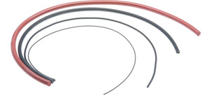 Das Bild zeigt mehrere unterschiedlich dicke Dichtungsschnüre in Rot und Schwarz, die kreisförmig angeordnet sind.